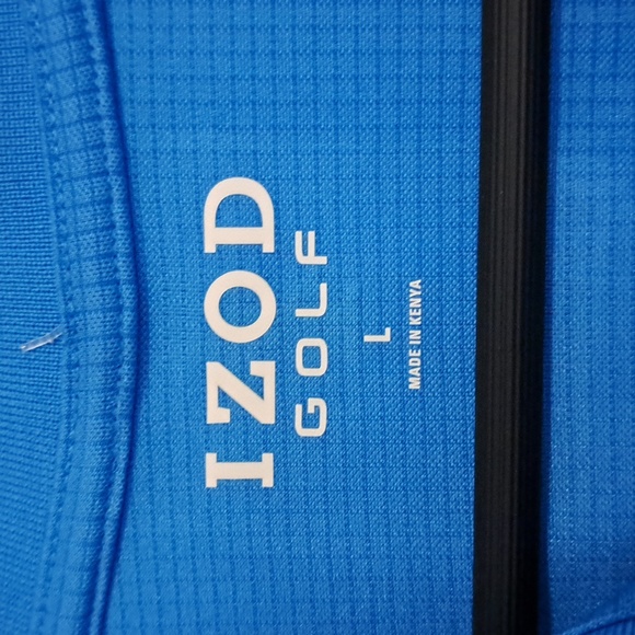 IZOD GOLF SHIRT- MEN'S SIZE LARGE - Picture 4 of 5